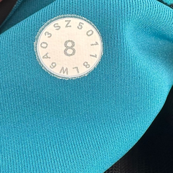 Lululemon In Movement Crop *Everlux 19" Kitakami Spirit Green Black - Picture 4 of 10